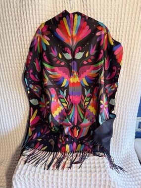Vibrant Multicolor Otomi Shawl